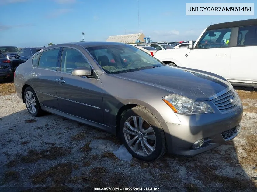 2010 Infiniti M35X VIN: JN1CY0AR7AM961484 Lot: 40578021