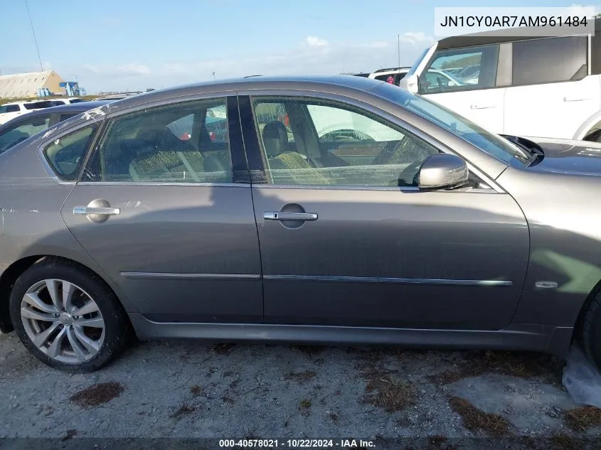 2010 Infiniti M35X VIN: JN1CY0AR7AM961484 Lot: 40578021