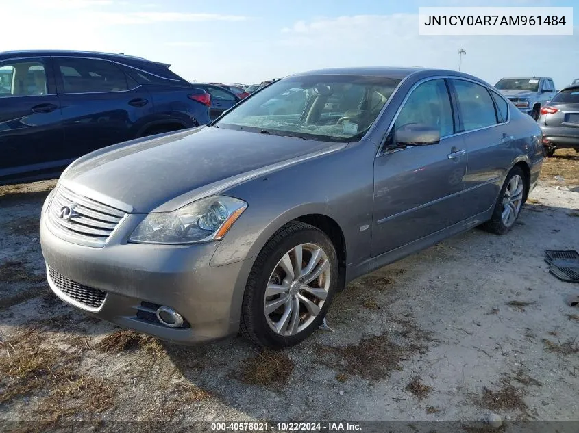 2010 Infiniti M35X VIN: JN1CY0AR7AM961484 Lot: 40578021