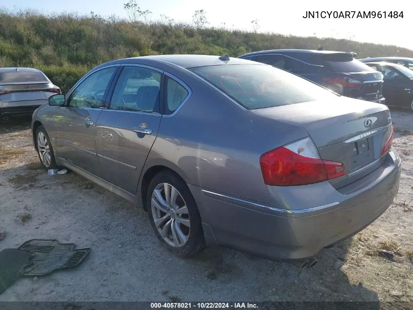 2010 Infiniti M35X VIN: JN1CY0AR7AM961484 Lot: 40578021