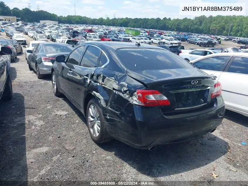 2011 Infiniti M37X VIN: JN1BY1AR8BM375489 Lot: 39485908