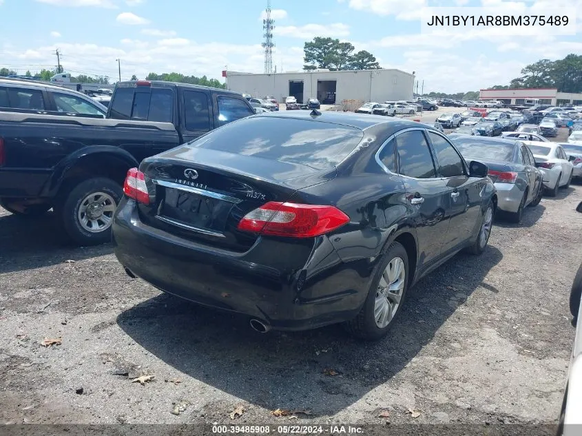 2011 Infiniti M37X VIN: JN1BY1AR8BM375489 Lot: 39485908