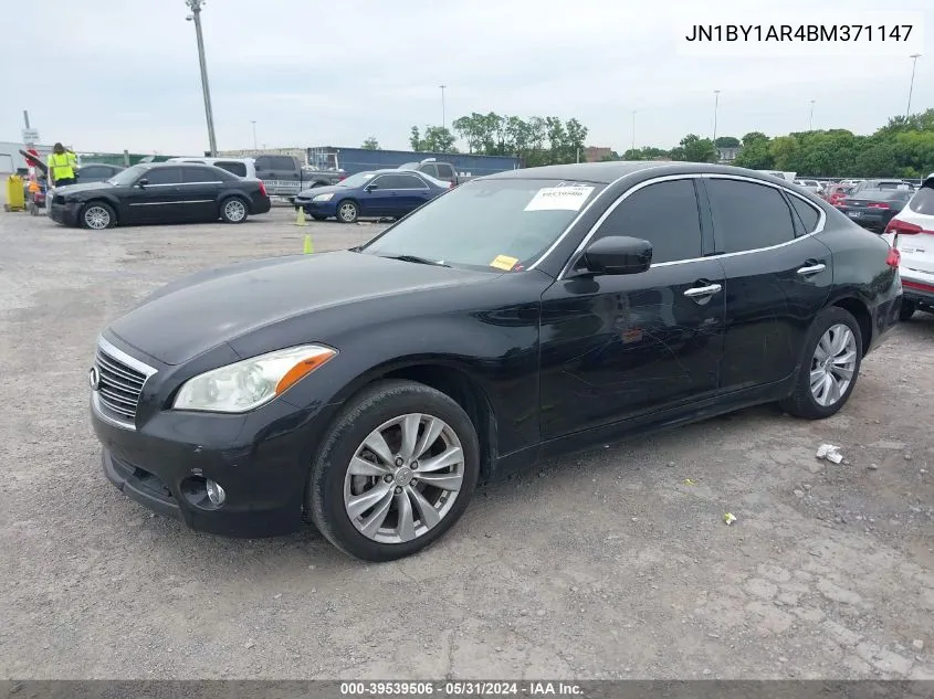 2011 Infiniti M37X VIN: JN1BY1AR4BM371147 Lot: 39539506