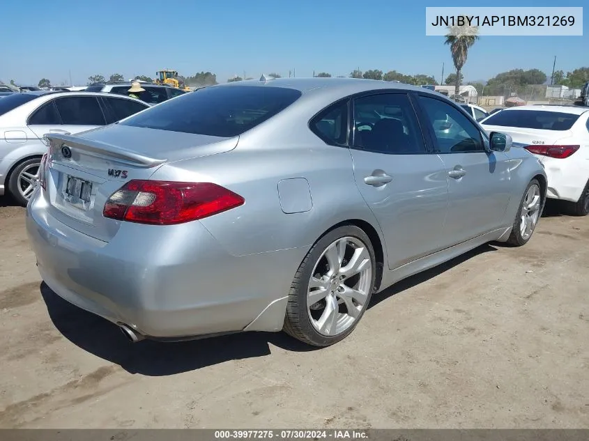 2011 Infiniti M37 VIN: JN1BY1AP1BM321269 Lot: 39977275