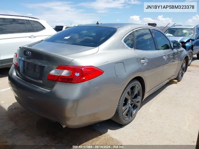 2011 Infiniti M37 VIN: JN1BY1AP5BM323378 Lot: 40107884