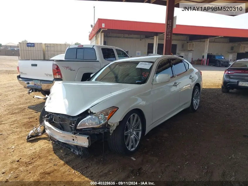 2011 Infiniti M56 VIN: JN1AY1AP9BM520310 Lot: 40328635