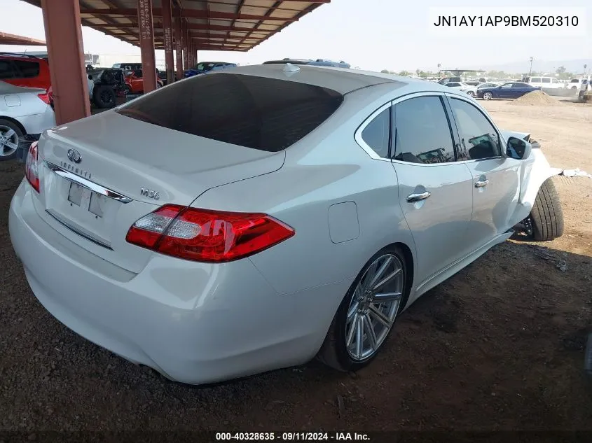 2011 Infiniti M56 VIN: JN1AY1AP9BM520310 Lot: 40328635