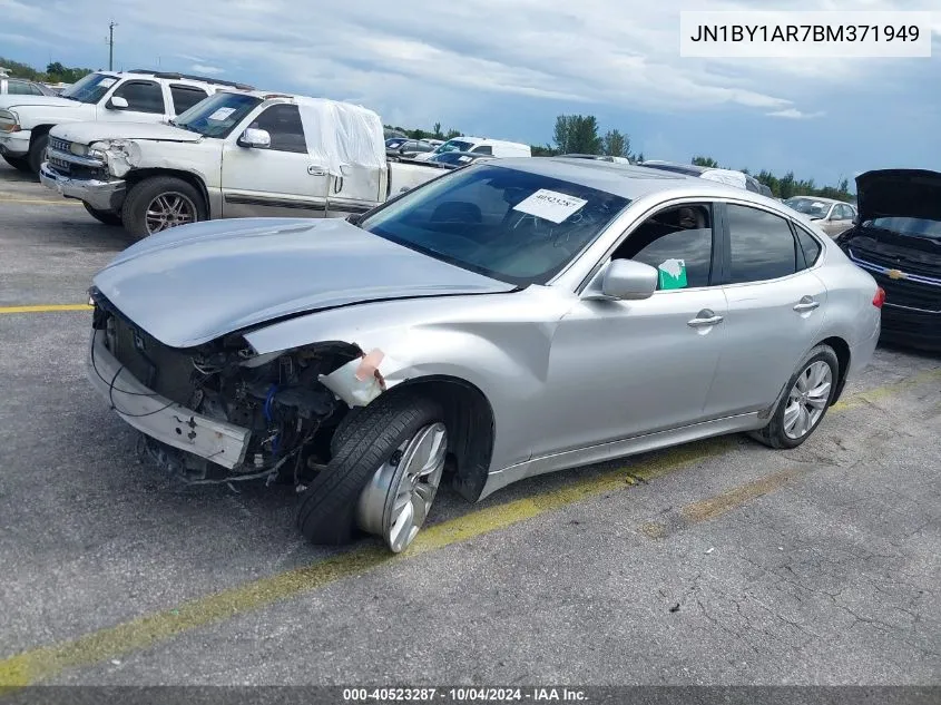 2011 Infiniti M37X VIN: JN1BY1AR7BM371949 Lot: 40523287