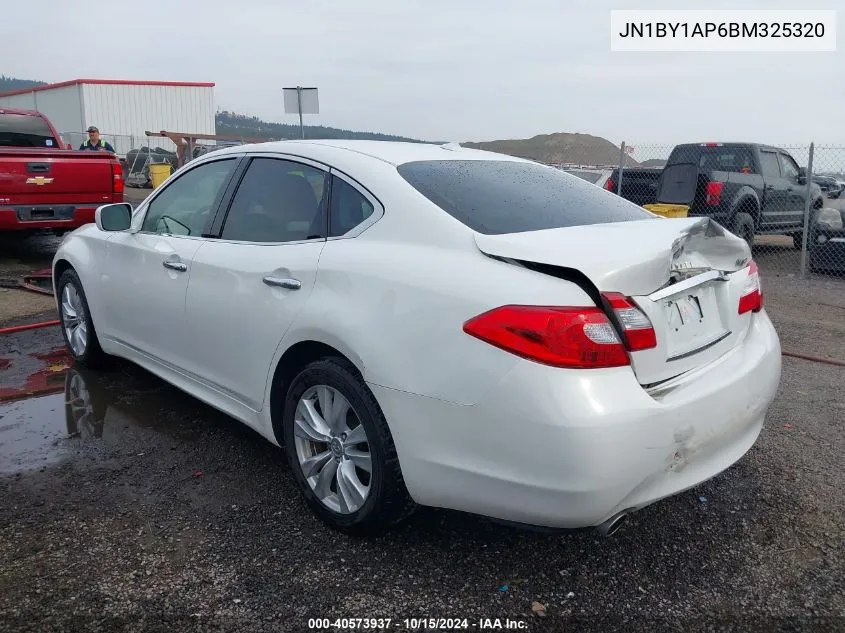 2011 Infiniti M37 VIN: JN1BY1AP6BM325320 Lot: 40573937