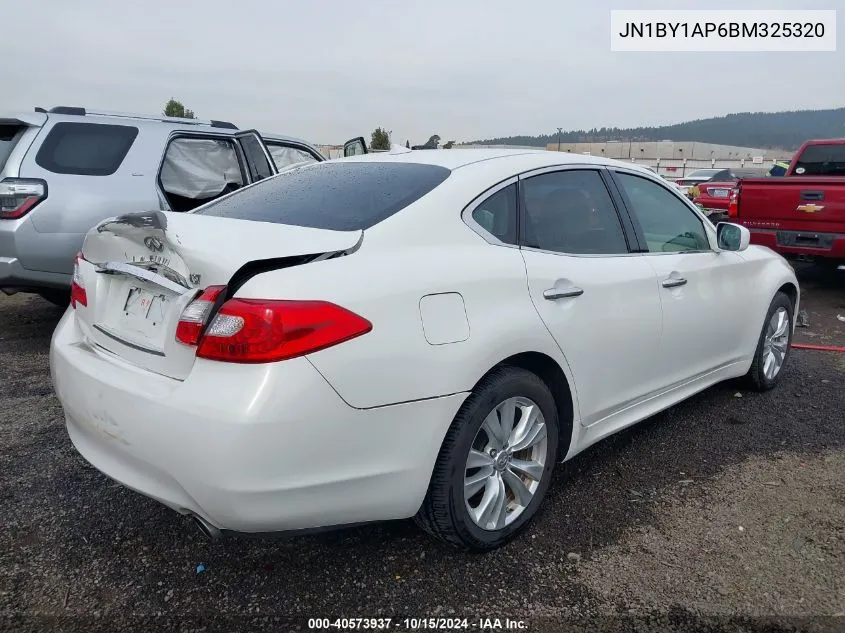 2011 Infiniti M37 VIN: JN1BY1AP6BM325320 Lot: 40573937