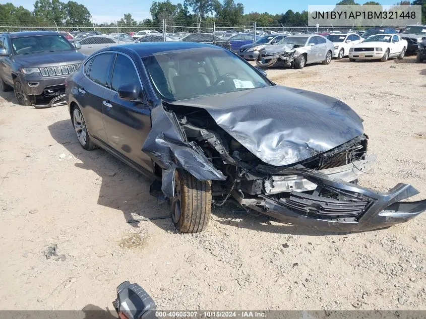 2011 Infiniti M37 VIN: JN1BY1AP1BM321448 Lot: 40605307