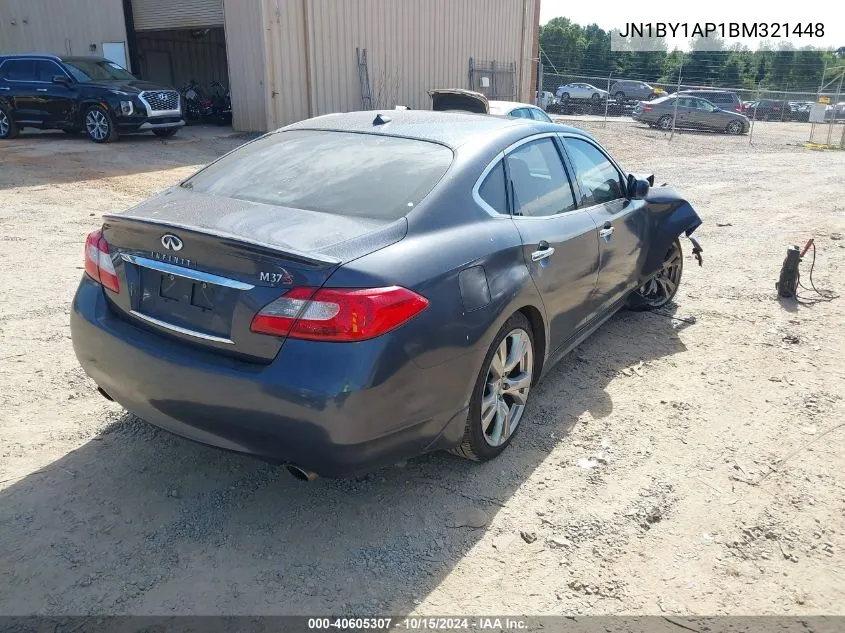 2011 Infiniti M37 VIN: JN1BY1AP1BM321448 Lot: 40605307