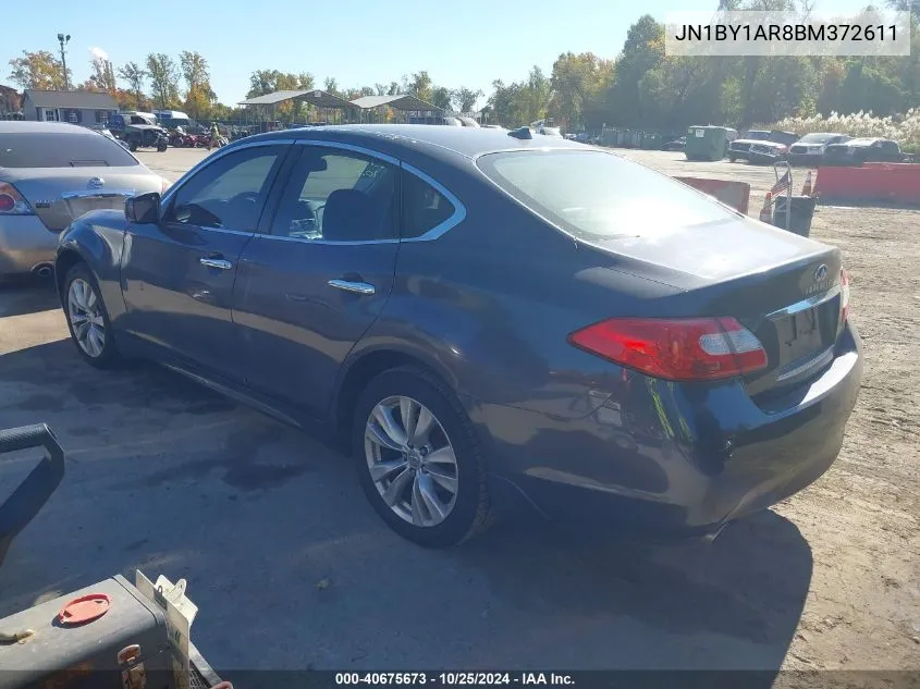 2011 Infiniti M37X VIN: JN1BY1AR8BM372611 Lot: 40675673