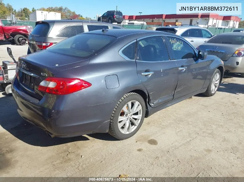 2011 Infiniti M37X VIN: JN1BY1AR8BM372611 Lot: 40675673