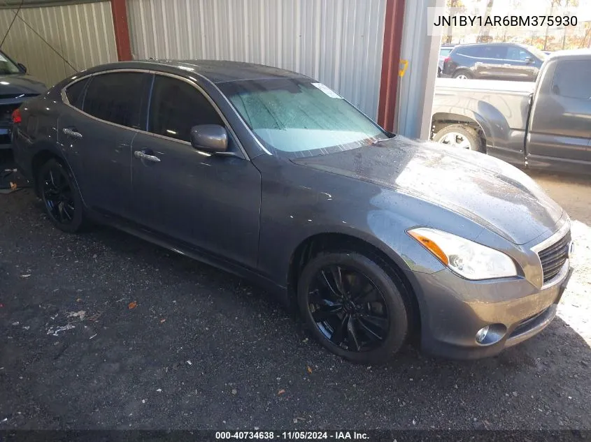 2011 Infiniti M37X VIN: JN1BY1AR6BM375930 Lot: 40734638