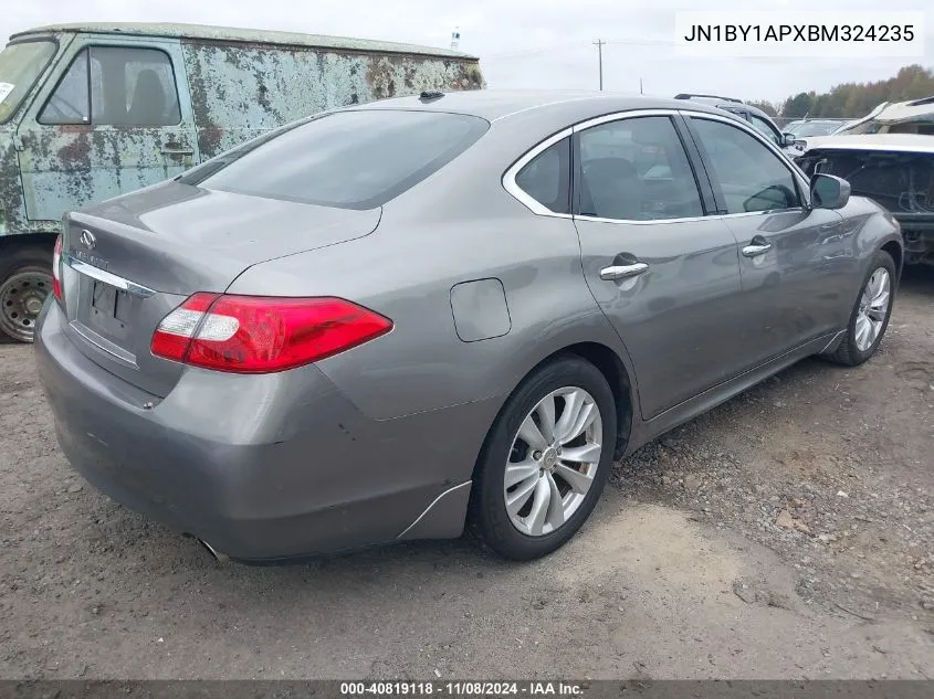 2011 Infiniti M37 VIN: JN1BY1APXBM324235 Lot: 40819118