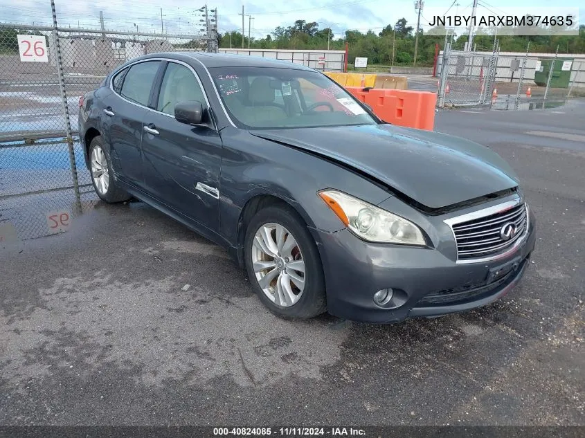 2011 Infiniti M37 X VIN: JN1BY1ARXBM374635 Lot: 40824085