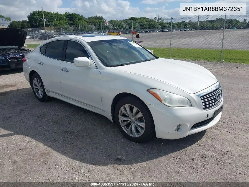 2011 Infiniti M37X VIN: JN1BY1AR8BM372351 Lot: 40863597