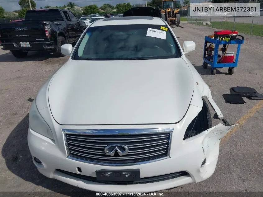 2011 Infiniti M37X VIN: JN1BY1AR8BM372351 Lot: 40863597