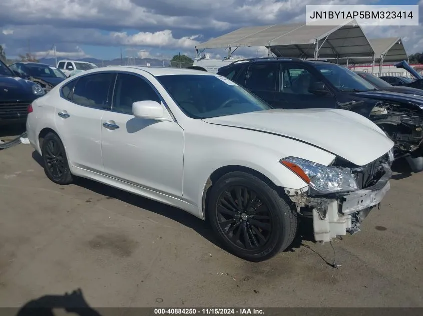 2011 Infiniti M37 VIN: JN1BY1AP5BM323414 Lot: 40884250