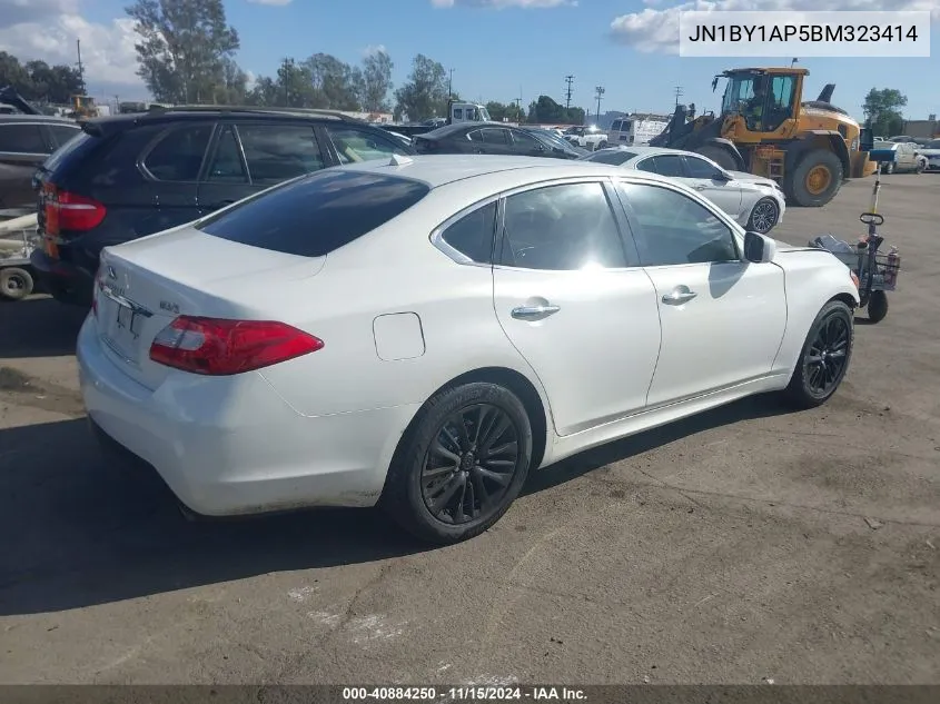 2011 Infiniti M37 VIN: JN1BY1AP5BM323414 Lot: 40884250