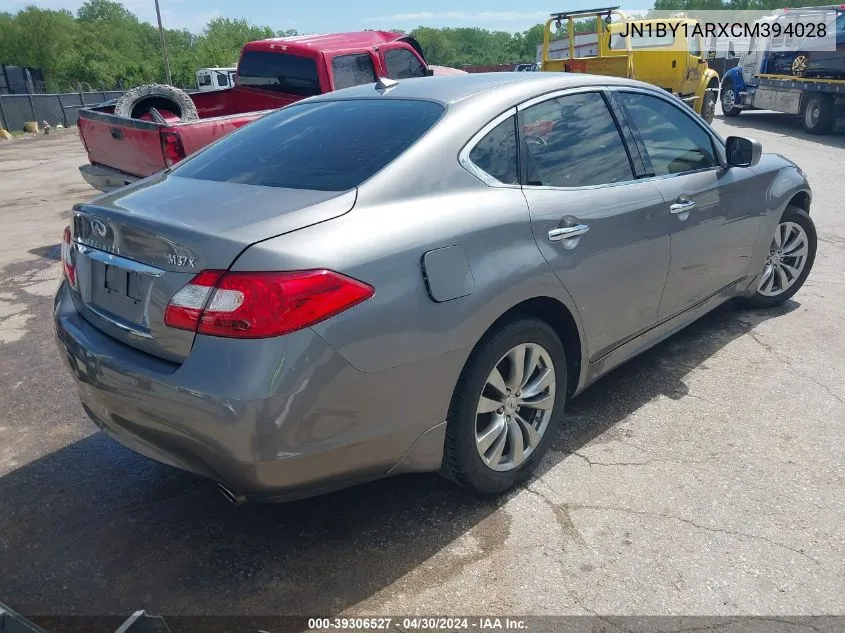 2012 Infiniti M37X VIN: JN1BY1ARXCM394028 Lot: 39306527