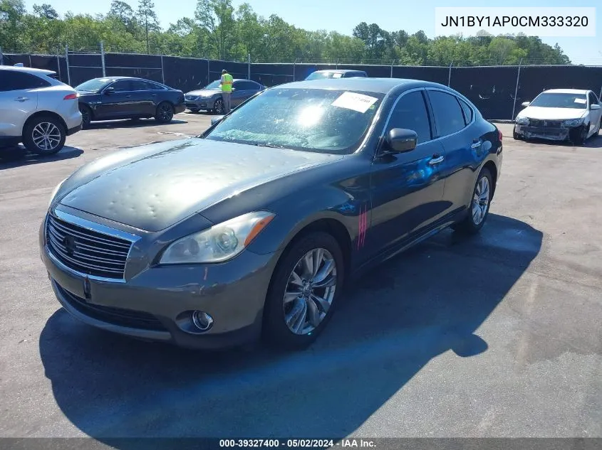 2012 Infiniti M37 VIN: JN1BY1AP0CM333320 Lot: 39327400