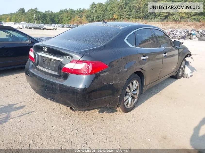 2012 Infiniti M37X VIN: JN1BY1ARXCM390013 Lot: 40325705