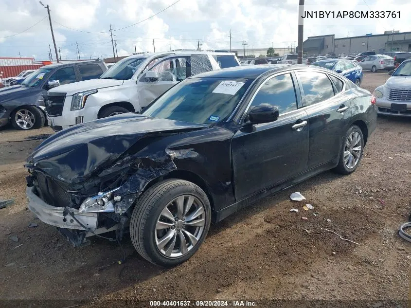 2012 Infiniti M37 VIN: JN1BY1AP8CM333761 Lot: 40401637