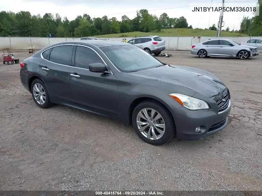 2012 Infiniti M37 VIN: JN1BY1AP5CM336018 Lot: 40415764