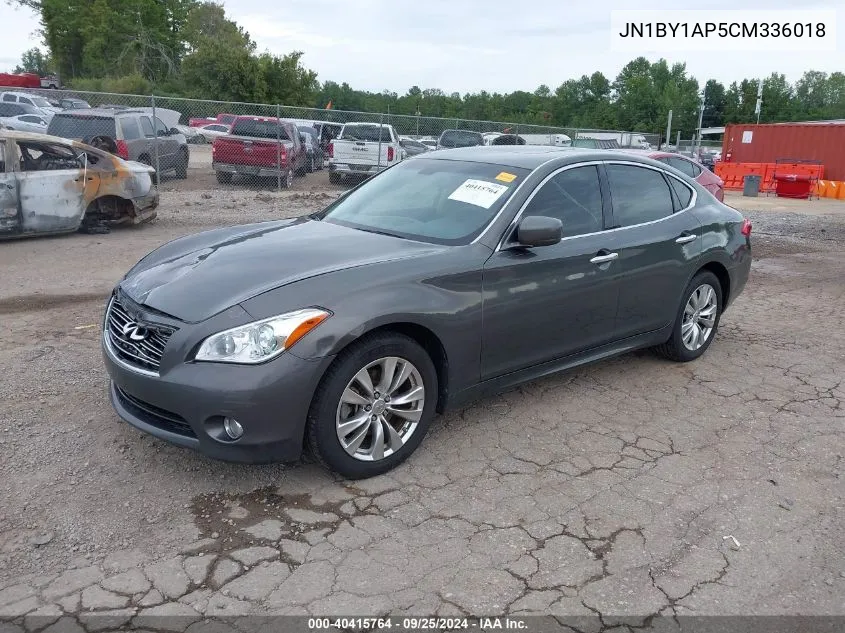 2012 Infiniti M37 VIN: JN1BY1AP5CM336018 Lot: 40415764