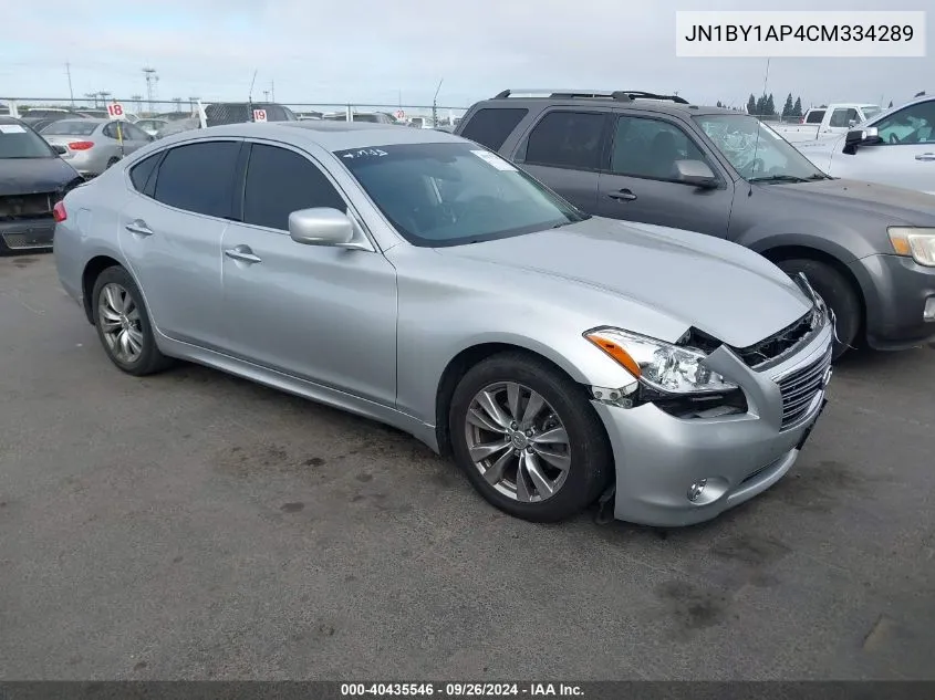 2012 Infiniti M37 VIN: JN1BY1AP4CM334289 Lot: 40435546