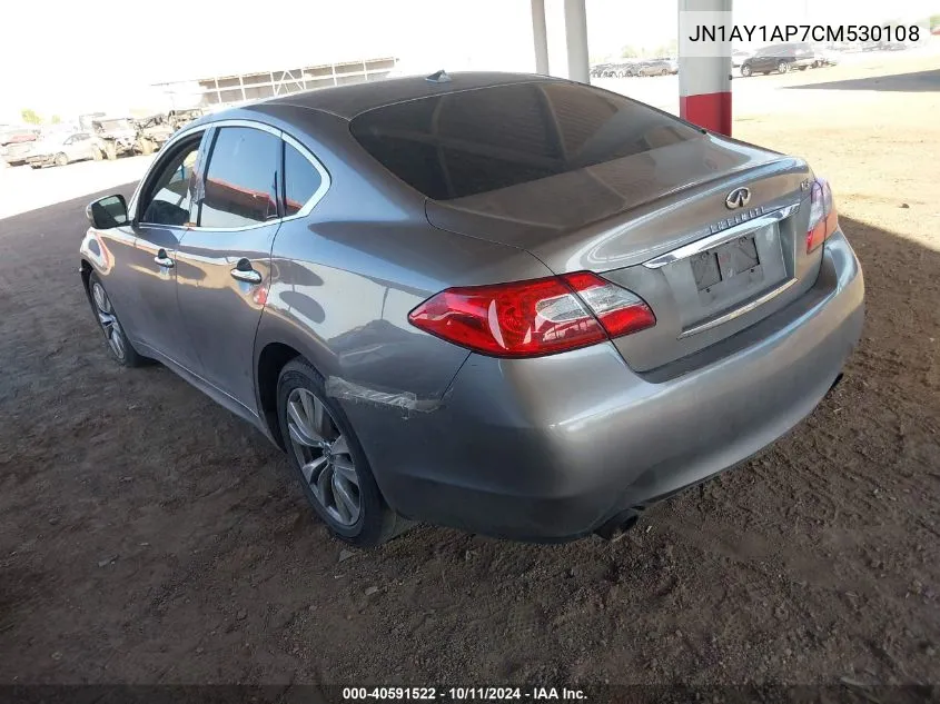 2012 Infiniti M56 VIN: JN1AY1AP7CM530108 Lot: 40591522