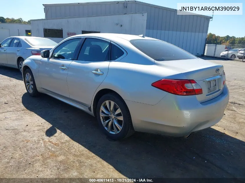 2012 Infiniti M37X VIN: JN1BY1AR6CM390929 Lot: 40611413