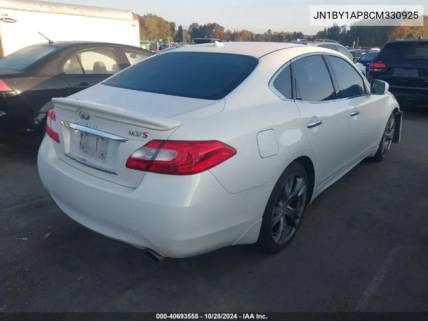 2012 Infiniti M37 VIN: JN1BY1AP8CM330925 Lot: 40693555