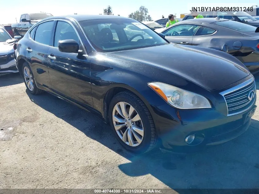 2012 Infiniti M37 VIN: JN1BY1AP8CM331248 Lot: 40744300