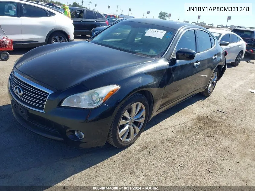 2012 Infiniti M37 VIN: JN1BY1AP8CM331248 Lot: 40744300