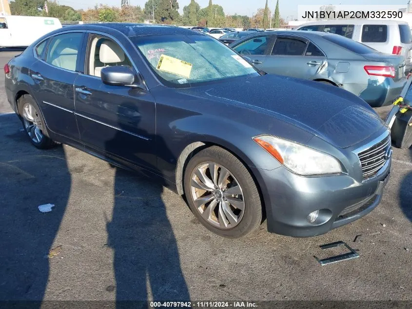 2012 Infiniti M37 VIN: JN1BY1AP2CM332590 Lot: 40797942