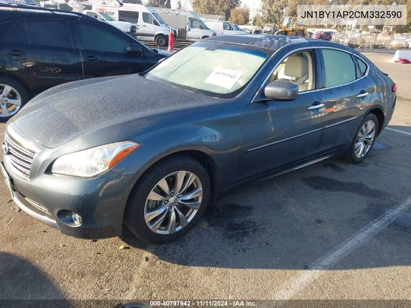 2012 Infiniti M37 VIN: JN1BY1AP2CM332590 Lot: 40797942