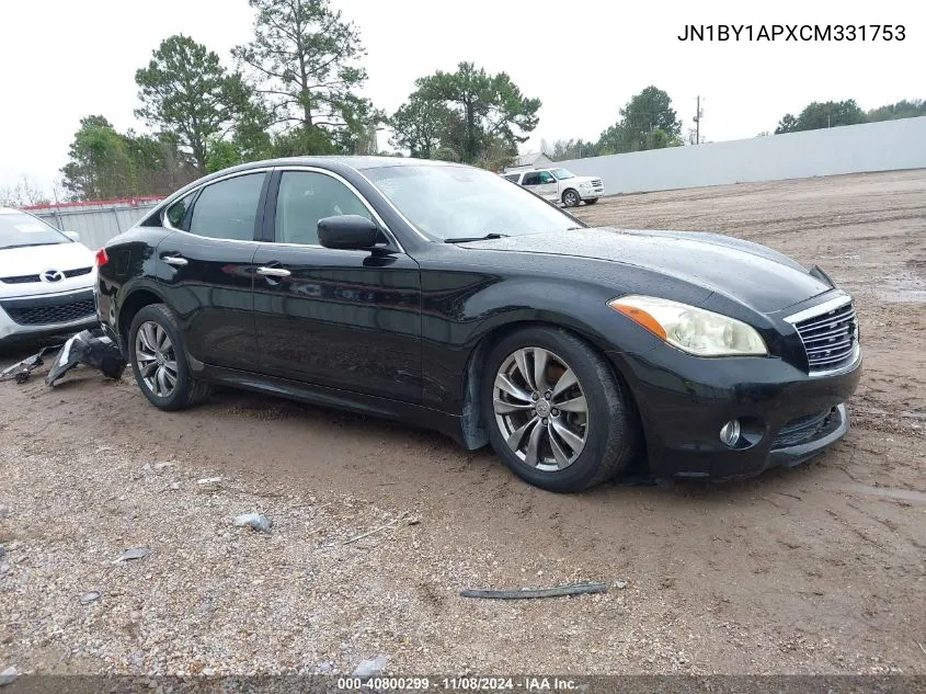 2012 Infiniti M37 VIN: JN1BY1APXCM331753 Lot: 40800299