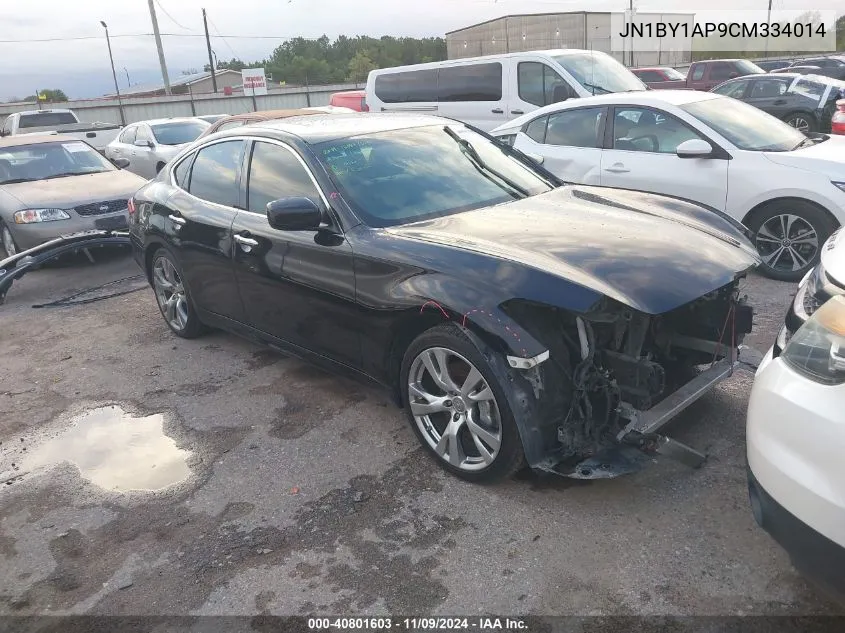 2012 Infiniti M37 VIN: JN1BY1AP9CM334014 Lot: 40801603