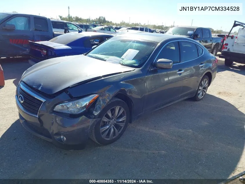 2012 Infiniti M37 VIN: JN1BY1AP7CM334528 Lot: 40854353