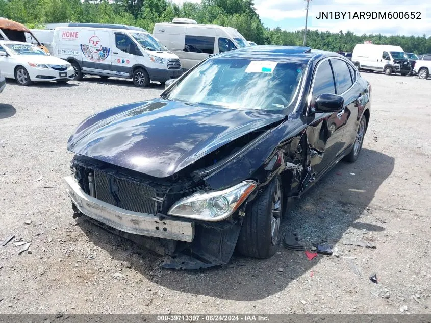 2013 Infiniti M37X VIN: JN1BY1AR9DM600652 Lot: 39713397