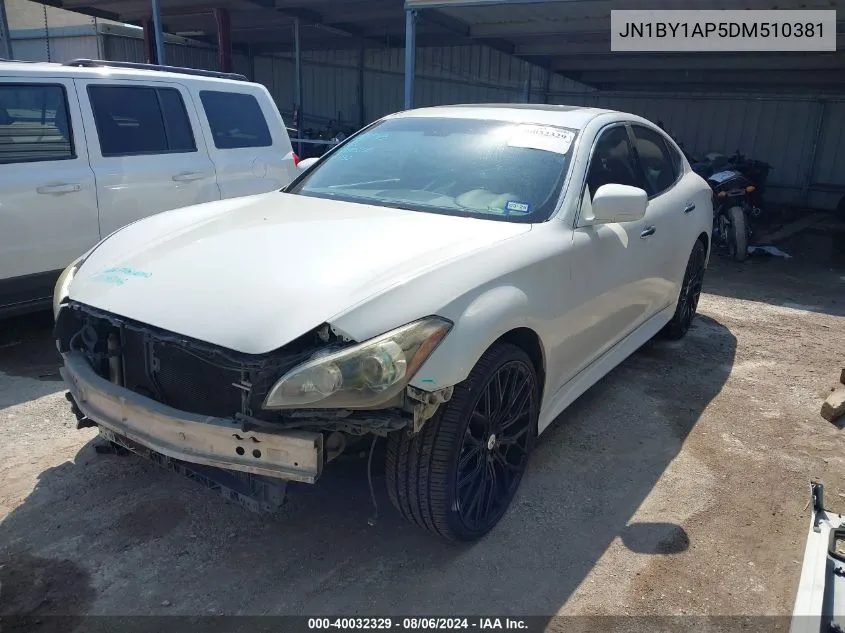 2013 Infiniti M37 VIN: JN1BY1AP5DM510381 Lot: 40032329