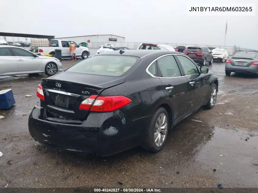 2013 Infiniti M37X VIN: JN1BY1AR6DM603265 Lot: 40242827