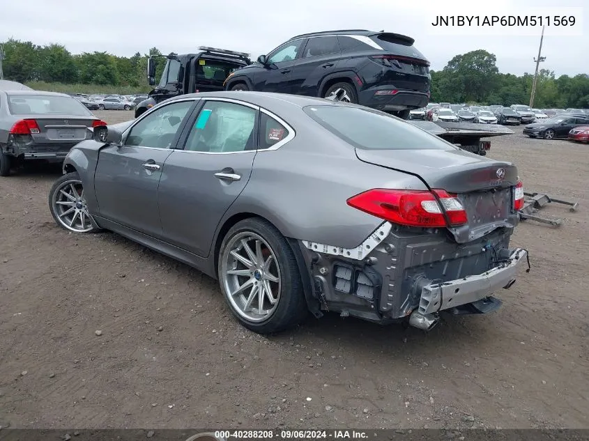 2013 Infiniti M37 VIN: JN1BY1AP6DM511569 Lot: 40288208