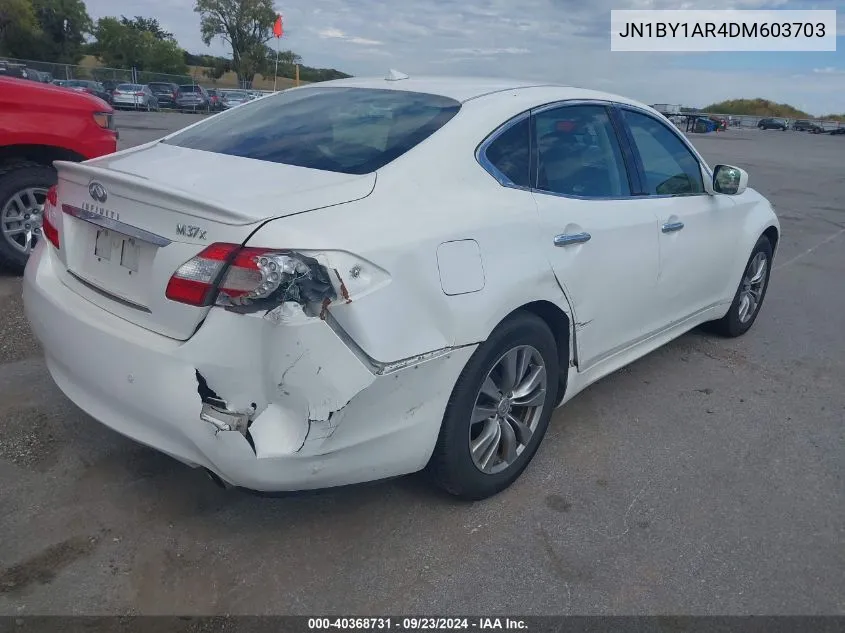 2013 Infiniti M37X VIN: JN1BY1AR4DM603703 Lot: 40368731