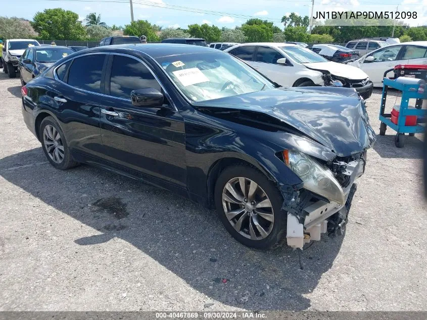 2013 Infiniti M37 VIN: JN1BY1AP9DM512098 Lot: 40467869