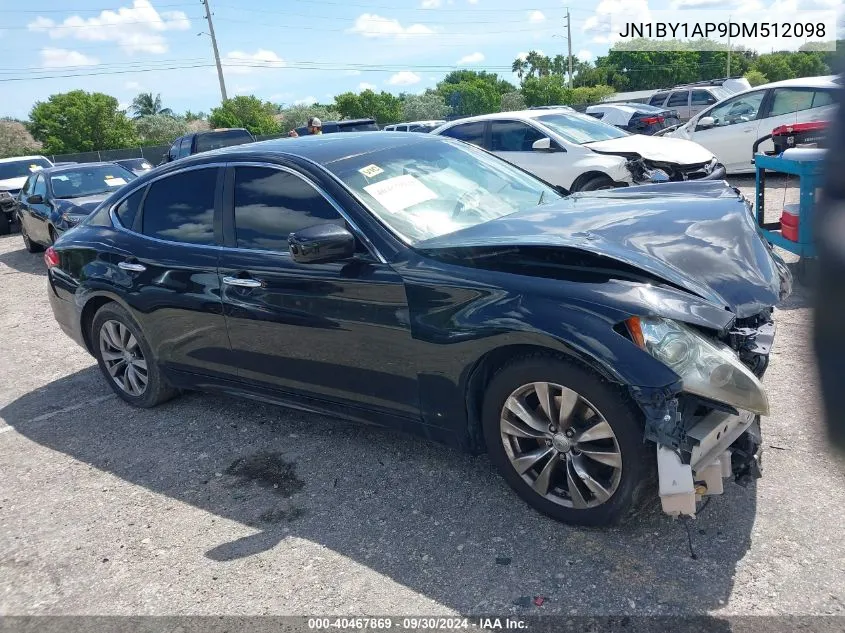 2013 Infiniti M37 VIN: JN1BY1AP9DM512098 Lot: 40467869