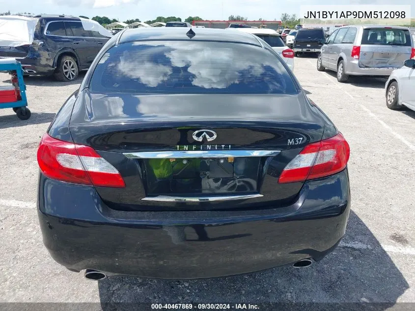 2013 Infiniti M37 VIN: JN1BY1AP9DM512098 Lot: 40467869